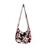 Gambar Tas Slempang Bali Motif Bunga Bahan Canvas - merah-hitam dari ATK MBS Kota Bekasi 1 Tokopedia