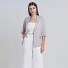 Gambar POWDER LINEN BLAZER LOOKBOUTIQUESTORE - PALE GREY, M dari Lookboutiquestore Kota Bandung 1 Tokopedia