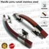 Gambar handle pintu rumah minimalis/Gagang pintu rumah 33cm type kotak sabit - coklat Natural, 33cm dari Sukalaku Store Kab. Pati 1 Tokopedia