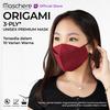 Gambar Maschere Masker Kain Origami - 3 Ply - Maroon dari Maschere Kab. Sleman 1 Tokopedia