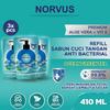 Gambar Sabun Cuci Tangan Anti Bakteri Ocean Green Tea 3 pcs x 410ml - NORVUS dari Norvus Indonesia Jakarta Barat 1 Tokopedia