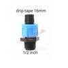 Gambar Drip Tape Connector reducer lock 16mm ke drat male 1/2 inch dari aneka multi Kota Tangerang 2 Tokopedia