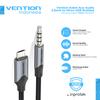 Gambar Vention Kabel Aux Audio 3.5mm to Micro USB Braided - BDG, 1 Meter dari Vention Indonesia Jakarta Barat 2 Tokopedia