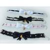 Gambar CSP020 – Kalung Choker Pita Maid Lolita Harajuku Aksesoris Cosplay - Putih Grs Hitam dari Dera no Shoppu Kota Malang 2 Tokopedia