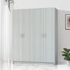 Gambar FULL KAYU - Kirana Lemari Pakaian / Lemari Baju 4 Pintu Modern Madison - White Glossy dari KiranaFurniture Kab. Bogor 2 Tokopedia