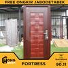 Gambar Pintu Kamar / Pintu Utama BAJA JBS FORTRESS 90x210 -- FORT 90.11 - Teak Brown, BUKAAN KANAN dari Hong Shop ID Kota Bekasi 1 Tokopedia