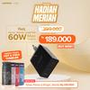 Gambar Hippo Elite Finix Adapter Charger Power Delivery 60 Watt Quick Charge - Hitam dari Hippo Elite Jakarta Pusat 1 Tokopedia
