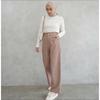 Gambar Highwaist Kulot Linen Premium Laura Slim Kulot Highwaist / Kulot Linen - Hitam, All Size dari SENTILING Kab. Pekalongan 6 Tokopedia