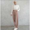 Gambar Highwaist Kulot Linen Premium Laura Slim Kulot Highwaist / Kulot Linen - Hitam, All Size dari SENTILING Kab. Pekalongan 9 Tokopedia