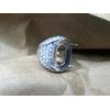 Gambar Ring Cincin Perak Hongkong 925 Micro Setting PRK048 Kombinasi Zircon dari CNC phoneshop Jakarta Pusat 4 Tokopedia