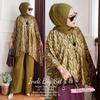 Gambar SETELAN WANITA WAKA-WAKA BRISSA KOMBINASI JUMBO / SATU SET BAJU DAN CE - Hijau dari SENTILING Kab. Pekalongan 7 Tokopedia