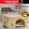Gambar Cat house - Rumah kucing premium, elegan dan minimalis - coklat tua dari catandcat Jakarta Utara 2 Tokopedia