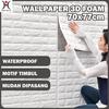 Gambar Wallpaper 3D FOAM / Wallfoam Dinding 3D Motif Foam Motif High Quality - PROMO PUTIH 3mm dari hoptech id Kab. Tangerang 1 Tokopedia
