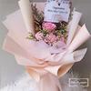 Gambar HER.FLORIST Rose & Carnation Soap & Dried Flower Bouquet/ buket bunga - Pink Muda dari Her.Florist Kota Tangerang Selatan 3 Tokopedia