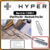 Gambar HyperDrive BAR 6 in 1 USB C iPad Pro Air Macbook Pro Air M1 2020 - Grey dari HYPERDRIVE OFFICIAL INDONESIA Jakarta Barat 1 Tokopedia