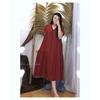 Gambar OLIVIARCORNER Karin Loose Dress bahan rayon super adem dan flowy - Merah dari oliviar corner Jakarta Utara 10 Tokopedia