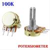 Encodeur Rotatif Potentiomètre Double ALPS RK27 Avec Commutateur - Valeurs : 10K, 20K, 50K, 100K, 250K, 500K - Arbre 25mm, Fente 6Ppin