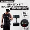 Gambar GENETIX FIT Round Gym Dumbbell Set 2.5-40KG SET (Pair) dari ELITE MMA SHOP Jakarta Barat 1 Tokopedia