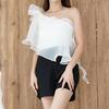 Gambar Atasan Wanita Blouse Ruffle Top Organza Meydina dari Outfit ID Official Jakarta Barat 4 Tokopedia