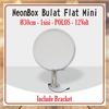 Gambar Neon Box Bulat Mini 30cm 1sisi - DC 12volt - POLOS + Bracket 12cm dari SLIMLITE Kota Surabaya 3 Tokopedia