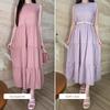 Gambar V856 Malta Dress - 3 COLOR & 2 SIZE - Midnight Blue, L dari Velove Jakarta Utara 4 Tokopedia