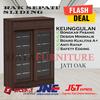 Gambar Rak / Lemari Sepatu Lunar Huga 425 Jati Tua Pintu Kaca Sliding Kayu - WENGE WHITE, NON PACKING dari 8 Jaya Furniture Kota Bekasi 1 Tokopedia