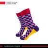 Gambar CoolDeSocks Original | Kaos Kaki Motif - 3D Cubes Colorful Purple dari CoolDeSocks Official Jakarta Barat 2 Tokopedia