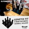 Gambar GENETIX FIT 9 Bar Olympic Barbell holder dari ELITE MMA SHOP Jakarta Barat 1 Tokopedia