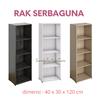 Gambar RAK BUKU SERBAGUNA SUSUN 4 KAYU RAK HELM LEMARI FILING - 3 SSN BLACK dari Furnideco Jakarta Barat 1 Tokopedia