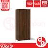 Gambar PRO DESIGN LEMARI PAKAIAN / BAJU 2 PINTU MINIMALIS YUKA - FREE ONGKIR - Brown Walnut dari Odenpan Meubel Kota Tangerang Selatan 4 Tokopedia