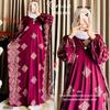 Gambar Gamis Kaftan Super Jumbo // Kaftan Madina // Resleting Depan // Gamis dari SENTILING Kab. Pekalongan 4 Tokopedia
