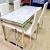 Gambar Meja Makan Marmer Rangka Stainless - Putih dari J T H Kota Tangerang 3 Tokopedia