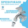 Gambar Kran Cabang Engkol Minimalis Murah - Keran Air Double Dua Shower Mandi dari YuThena Official Store Jakarta Barat 4 Tokopedia