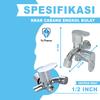 Gambar Kran Cabang Engkol Minimalis Murah - Keran Air Double Dua Shower Mandi dari YuThena Official Store Jakarta Barat 5 Tokopedia