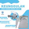 Gambar Kran Cabang Engkol Minimalis Murah - Keran Air Double Dua Shower Mandi dari YuThena Official Store Jakarta Barat 2 Tokopedia