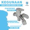 Gambar Kran Cabang Engkol Minimalis Murah - Keran Air Double Dua Shower Mandi dari YuThena Official Store Jakarta Barat 3 Tokopedia