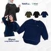 Gambar Torch Tunik Kaos Lengan Panjang - Tunik UltraComfy TENCEL™ Jihyun - Hijau, M dari TORCH Jakarta Selatan 1 Tokopedia