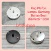 Gambar Kap Plafon Lampu Gantung Bahan Besi 10cm Sekrup Atas - Silver dari ListrikShop Kab. Bandung 1 Tokopedia