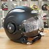 Gambar Helm Zeus 218 retro pilot - Matt Black Limited Edition - M dari Mr Kiasu Kota Bandung 2 Tokopedia