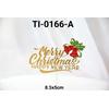 Gambar GR-TI-0166 Cake Topper Tulisan Natal Merry Christmas new year Lonceng - TI-0166-B MERAH dari Yamama Baking Jakarta Timur 7 Tokopedia