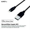 Gambar Aukey Cable 2M LightningBraided MFI Apple black - 500212 dari AUKEY Jakarta Barat 3 Tokopedia