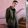 Gambar Coop Design - Theo Jaket Trucker Canvas Pria - Army, L dari Coop Design Kota Bandung 3 Tokopedia