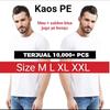 Gambar Kaos PUTIH PE WINSTAR / kaos murah PE / kaos polyester / kaos Polos - Putih PE WIN, M dari Grosir Kemeja Winstar Kab. Tangerang 1 Tokopedia