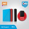 Gambar WD My Passport 5TB - HD HDD Hardisk Eksternal External 2.5" USB 3.0 - Biru Muda dari WD Official Store Jakarta Barat 1 Tokopedia
