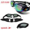 Gambar Kacamata Renang Dewasa Speeds LX 5100 Mirrored Anti Fog UV + Earplug - Biru dari lbagstore Kota Depok 2 Tokopedia