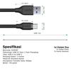 Gambar Aukey Cable 2M USB 3.1 gen 1 to USB C Braided Nylon Black - 500281 dari AUKEY Jakarta Barat 5 Tokopedia
