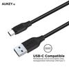 Gambar Aukey Cable 2M USB 3.1 gen 1 to USB C Braided Nylon Black - 500281 dari AUKEY Jakarta Barat 3 Tokopedia