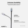 Gambar Aukey Cable CB-CD40 2m Braided Nylon USB 3.0 to Type C Grey - 500427 dari AUKEY Jakarta Barat 4 Tokopedia