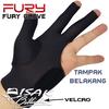 Gambar Fury Pro Glove - Black Open Finger - Sarung Tangan Biliar Billiard dari ISAK Billiard Sport Co. Jakarta Pusat 2 Tokopedia