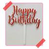 Gambar Topper toper hiasan cake happy birthday kue ulang tahun akrilik orange dari reanolshoop Kota Bekasi 1 Tokopedia
